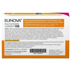 Eunova Multivitamine|Vitalität-Langzeit 50+ Kapseln, 30 St