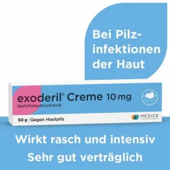 Exoderil Hautpilz Creme|Fußpilz Creme-Creme, 50 g
