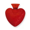 Wärmflasche transparent Herzform rot, 1 St^Fashy Hot