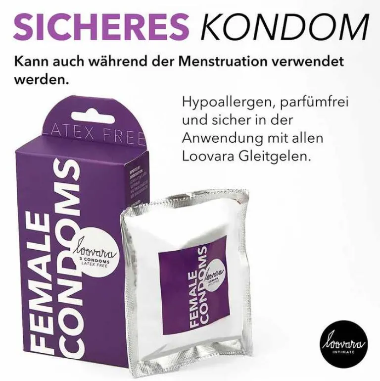 Loovara Kondome-Female Condoms, 3 St