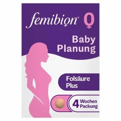 Femibion 0 Babyplanung Tabletten 4-Wochen-Packung , 28 St- Vitamin B9 (Folsäure)|Schwangerschaft