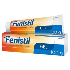 Fenistil GEL Dimetindenmaleat 1 mg/g, zur Linderung von Juckreiz, 100 g-Kinder Mittel Gegen Sonnenbrand|Haut