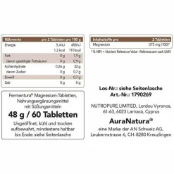Fermentura Magnesium Tabletten, 60 St^Pharmatura Outlet