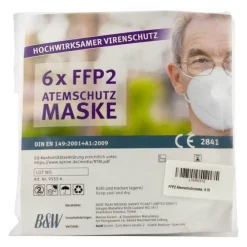 FFP2 Atemschutzmaske, 6 St- Mundschutz