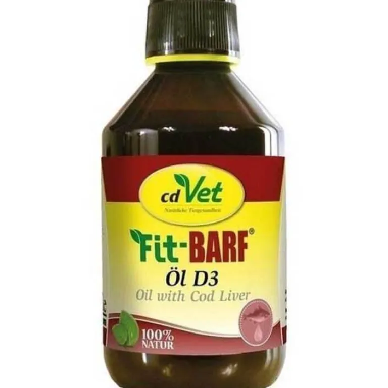 Cd Vet Futter & Snacks|Futter & Snacks-Fit Barf Öl D3 vet. (für Tiere), 250 ml