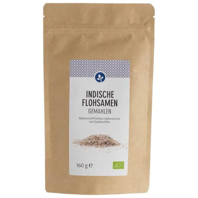 Aleavedis Flohsamen indisch gemahlen bio Pulver, 160 g- Sonstige Bio Produkte