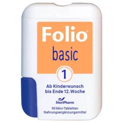 Folio 1 basic Filmtabletten, 90 St-Kinder Schwangerschaft|Kinderwunsch Tabletten