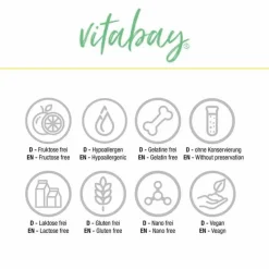 Vitabay Vitamin B9 (Folsäure)-Folsäure 1000 µg Calcium-L-Methylfolat vegan Tabletten , 240 St