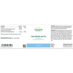 Folsäure Aktiv plus Vitamin B12 aktiv Kapseln, 120 St^Heidelberger Chlorella Online