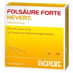FOLSÄURE FORTE ® Ampullen, 10X2 ml^Hevert Discount