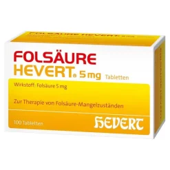 Hevert Vitamin B9 (Folsäure)-Folsäure 5 mg Tabletten, 100 St
