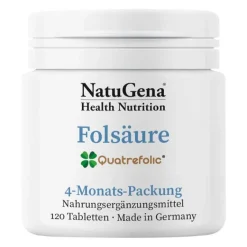 Natugena Folsäure Tabletten, 120 St- Vitamin B9 (Folsäure)