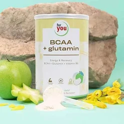 Aminosäuren-For You Bcca + glutamin Energy & Recovery Apfel Pulver , 480 g