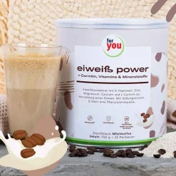 For You Eiweiß Power Milchkaffee, 750 g- Eiweißpulver
