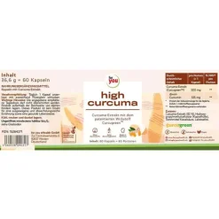 For You high curcuma Kapseln, 60 St- Kurkuma Kapseln