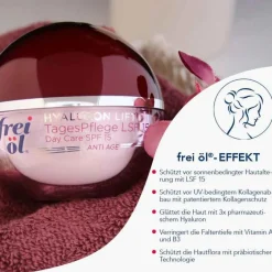 Frei Öl Gesicht|Tagespflege-Anti-Age Hyaluron Lift Tagespflege LSF 15, 50 ml
