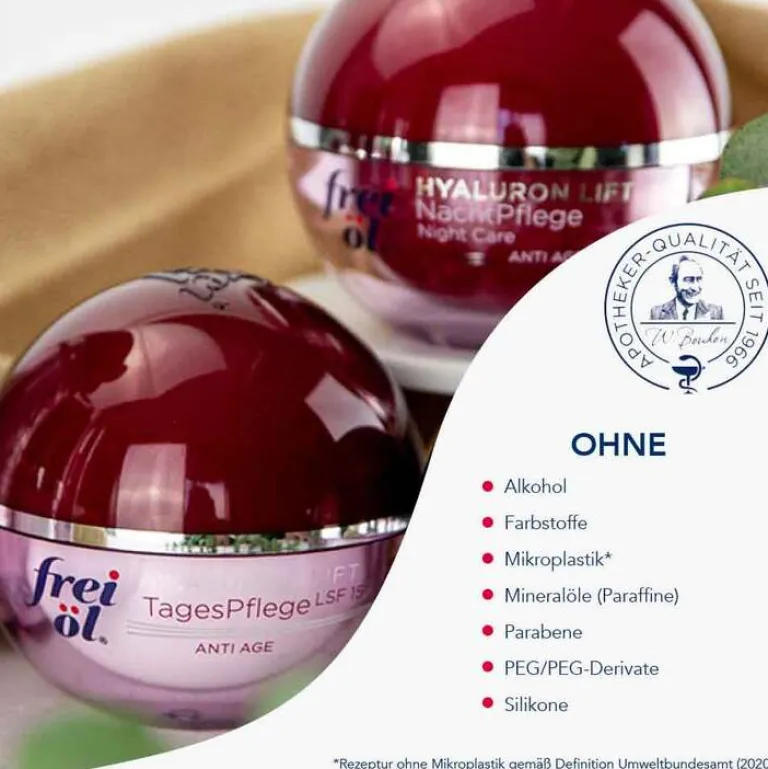 Frei Öl Gesicht|Tagespflege-Anti-Age Hyaluron Lift Tagespflege LSF 15, 50 ml