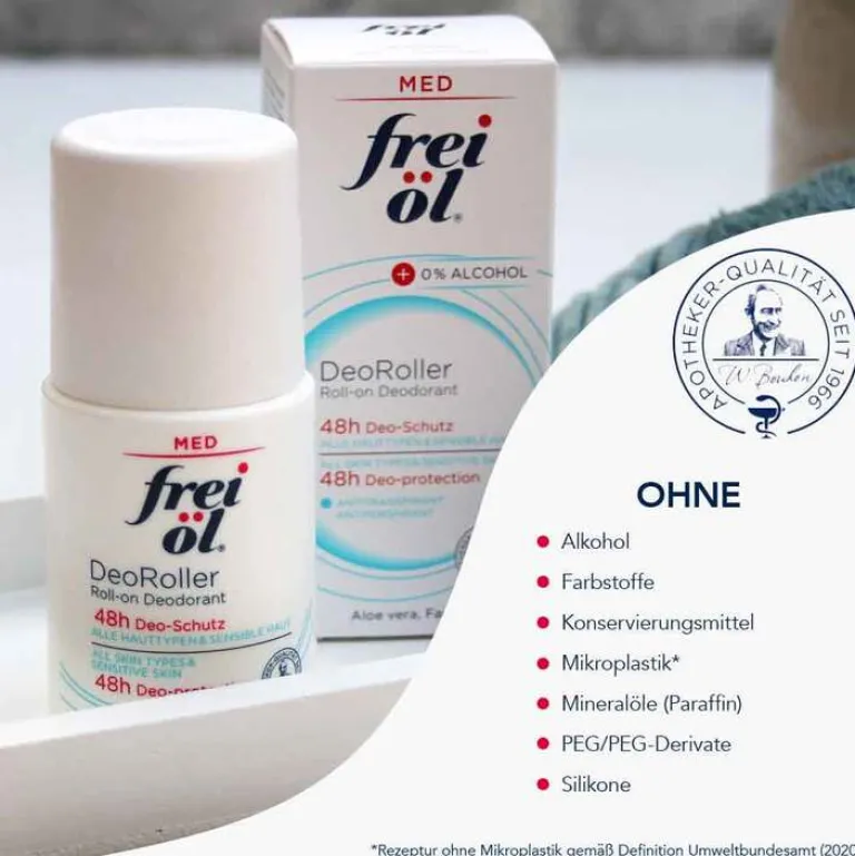 Frei Öl Deoroller, 50 ml- Antitranspirant & Deo