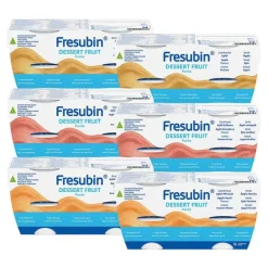 Fresubin Trinknahrung-dessert fruit Mischkarton im Becher, 24X125 g