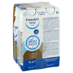 Fresubin Trinknahrung-Energy Drink Cappuccino Trinkflasche, 4X200 ml