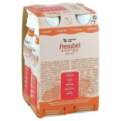 Fresubin Energy Drink Erdbeere Trinkflasche Cpc, 4X200 ml- Trinknahrung