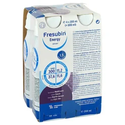 Fresubin Trinknahrung-Energy Drink Waldfrucht Trinkflasche, 4X200 ml