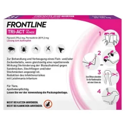 Frontline TRI-ACT® gegen Zecke, Floh und fliegende Insekten bei Hunden (20-40kg), 3 St- Flöhe, Zecken & Co.