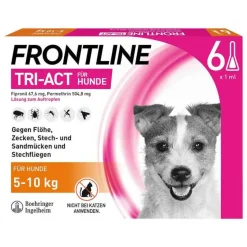 Frontline Flöhe, Zecken & Co.-TRI-ACT® gegen Zecke, Floh und fliegende Insekten bei Hunden (5-10kg), 6 St