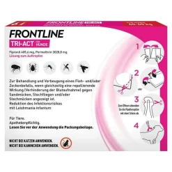 Frontline TRI-ACT® gegen Zecke, Floh und fliegende Insekten bei Hunden (40-60kg), 6 St- Flöhe, Zecken & Co.