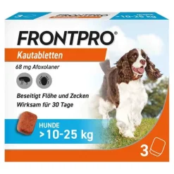 68 mg Kautabletten für Hunde 10 - 25 kg, 3 St^Frontpro Sale