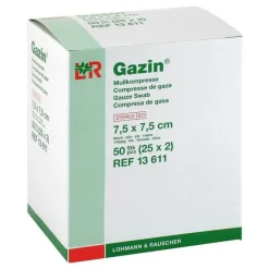 Gazin Sterile Kompressen-Kompressen 7,5x7,5cm 8, 25X2 St