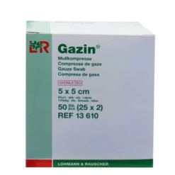 Kompressen 5x5cm 8fach, 25X2 St^Gazin Sale