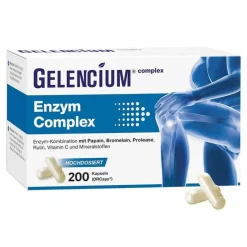 Enzym Complex hochdosiert mit Bromelain Kapseln , 200 St^Gelencium