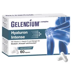 Hyaluron Intense hochdosiert mit Vitamin C Kapseln , 60 St^Gelencium Best