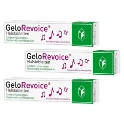 Gelorevoice Halsschmerztabletten-Halstabletten Holunderblüte-Mentholfrei bei Heiserkeit, 3x20 St