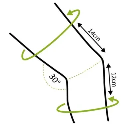 Genutrain Kniebandage Größe 2 titan, 1 St^Bauerfeind Best