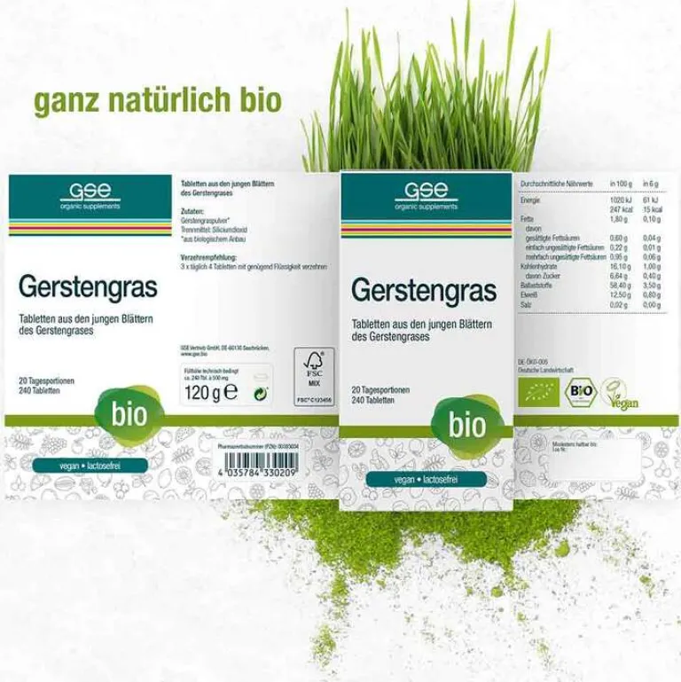 Gerstengras 500 mg Bio Tabletten, 240 St^GSE Sale