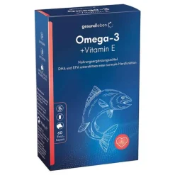 Gesund Leben Omega-3 1.000 mg Kapseln + Vitamin E, 60 St- Omega 3 Kapseln
