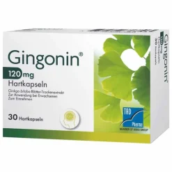 Gingonin Ginkgo|Durchblutungs Tabletten-® 120 mg Hartkapseln, 30 St