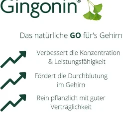 Gingonin Ginkgo|Durchblutungs Tabletten-® 120 mg Hartkapseln, 30 St