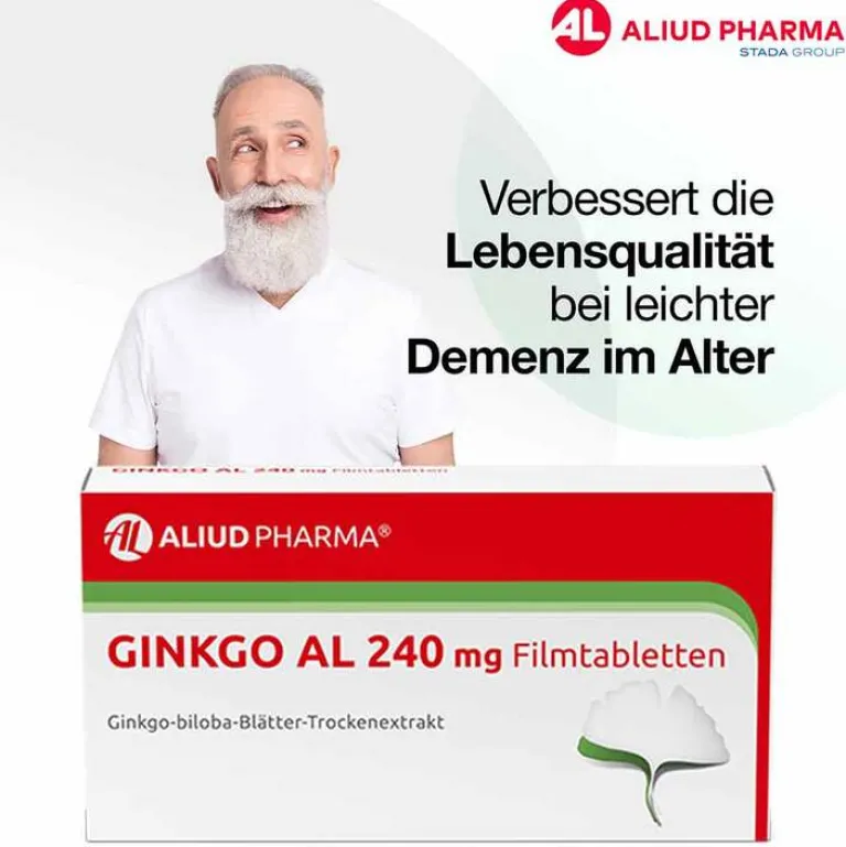 Aliud Pharma Ginkgo|Durchblutungs Tabletten-GINKGO AL 240 mg Filmtabletten, 30 St