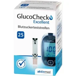 Gluco Check Teststreifen-Excellent Teststreifen, 25 St