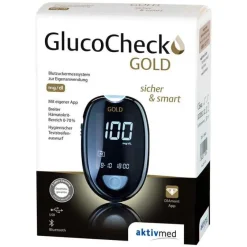 Gluco Check Blutzuckermessgerät-Gold Blutzuckermessgerät Set mg / dl, 1 St