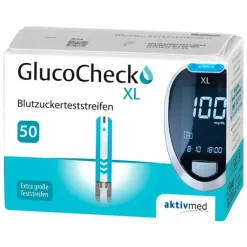 Gluco Check GlucoCheck XL Blutzuckerteststreifen, 50 St- Blutzuckertests|Teststreifen