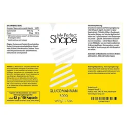 Feelgood Glucomannan 3000 weight loss Kapseln, 90 St- Abnehmtabletten