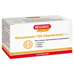 Megamax Glucosamin-Chondroitin-Glucosamin 750 Chondroitin Plus Kapseln, 120 St