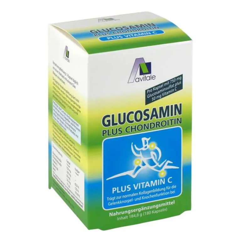 Avitale Glucosamin-Chondroitin-Glucosamin 750 mg + Chondroitin 100 mg Kapseln, 180 St