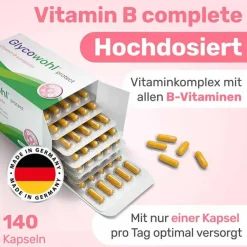 Vitamin B complete + Inositol + Cholin Kapseln , 140 St^Glycowohl Hot