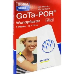 Sterilpflaster-Gota-Por Wundpflaster steril 100x150 mm, 5 St