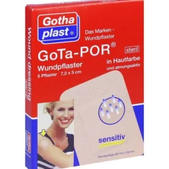Sterilpflaster-Gota-Por Wundpflaster 5x7,2 cm steril hautfarben, 5 St